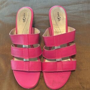 Saks Fifth Avenue Fuchsia Multi-Strap Sandals